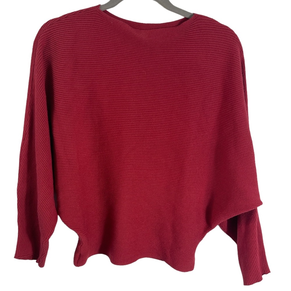 Gaberly Boat neck and bag sleeve knitted sweater
